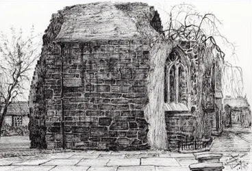 Blackfriars Chapel St Andrews, 2007, (tinta papíron)